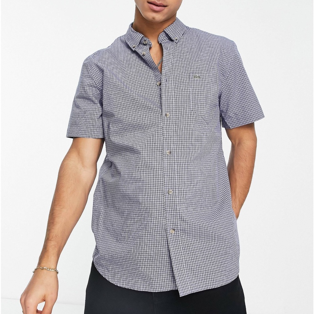 Lacoste Short Sleeve Button Down Shirt-NWOT-size 2XL